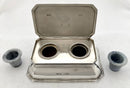 Edwardian, Silver Inkstand. London 1910 Asprey & Co Ltd. 12.6 troy ounces.