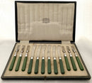 George V, Harrods Silver Plated Tea Cutlery Set for Six Persons, circa 1925.