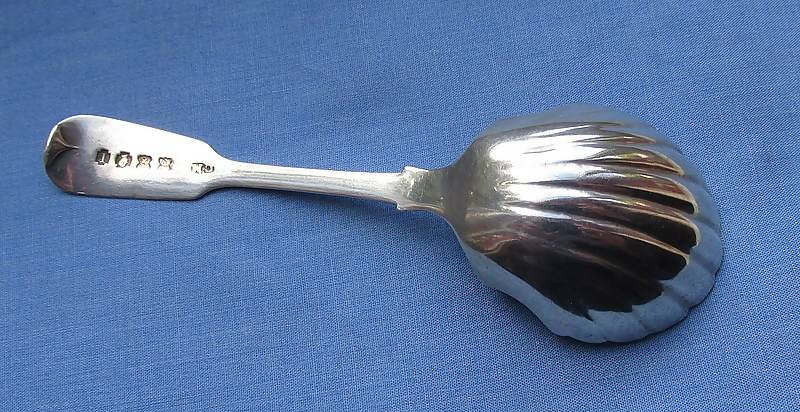 Irish Silver Tea Caddy Spoon/Dublin 1829