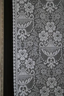 Paula Victorian Style Cream cotton Lace Curtain Panelling By The Metre- Width 90cms - 36""