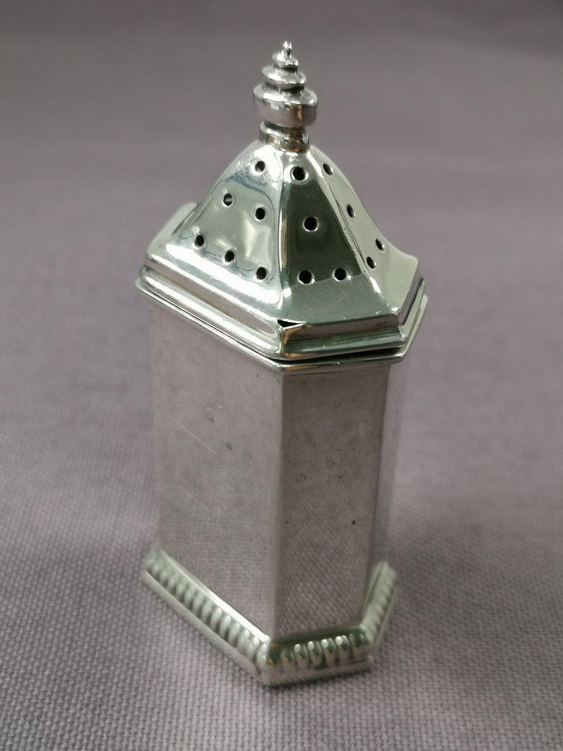 Vintage Solid Silver Pepper Pot