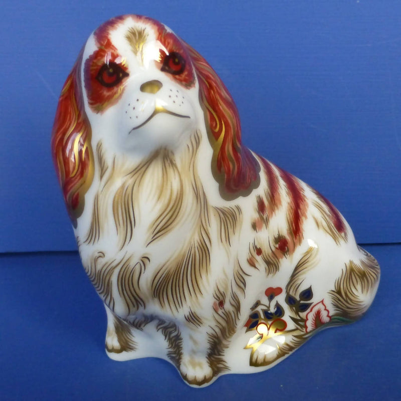 Royal Crown Derby Paperweight Cavalier King Charles Spaniel