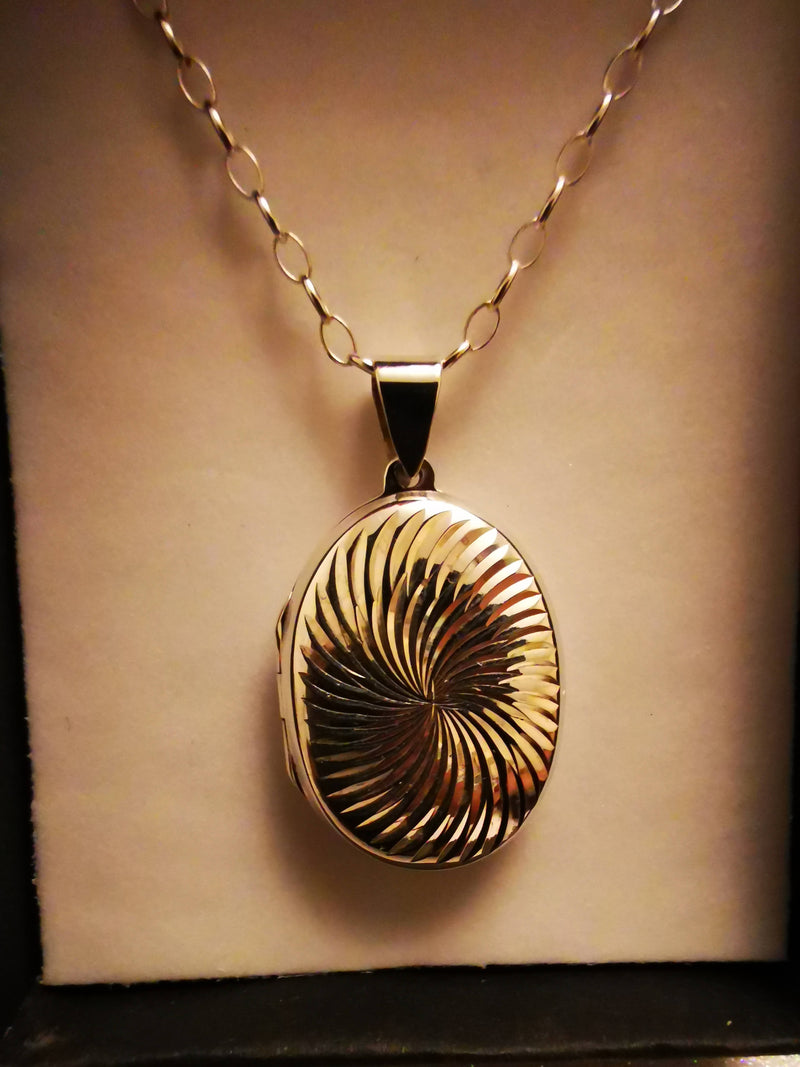 New 925 Sterling Silver Locket Necklace 18"