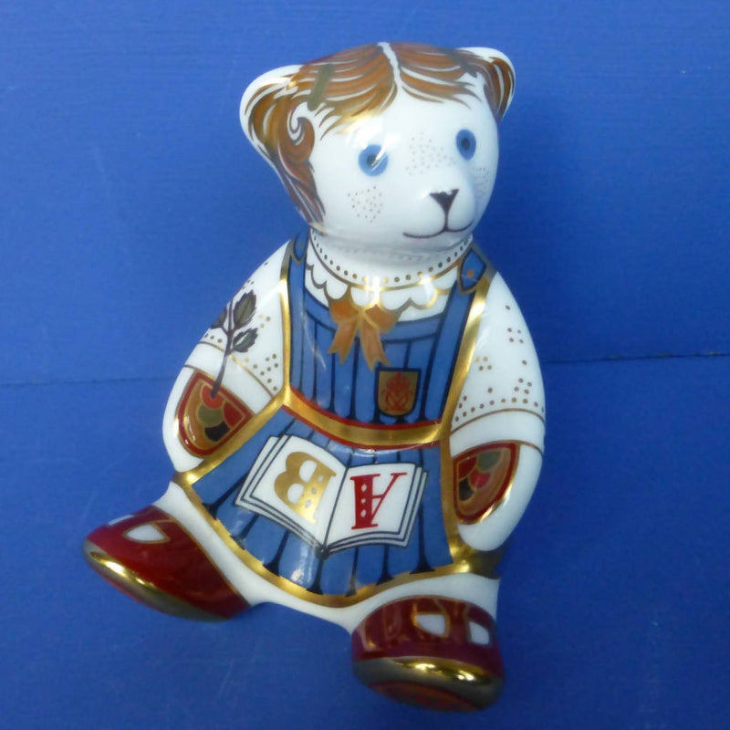 Royal Crown Derby Paperweight Schoolgirl Teddy (Boxed)