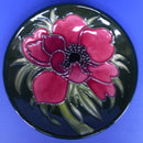 Moorcroft Coaster / Tray - Tribute To Anemone By Emma Bossons