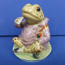 Beswick Beatrix Potter Figurine - Mr Jeremy Fisher (Gold backstamp - Spotted Legs) - BP2