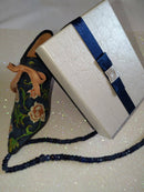 New Sapphire (Rnd) Adjustable Necklace (Size 18 with 2 inch Extender) in Sterling Silver with Lobster Lock 100.00 Ct.