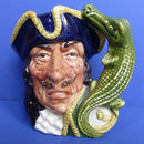 Royal Doulton Small Character Jug Captain Hook D6601