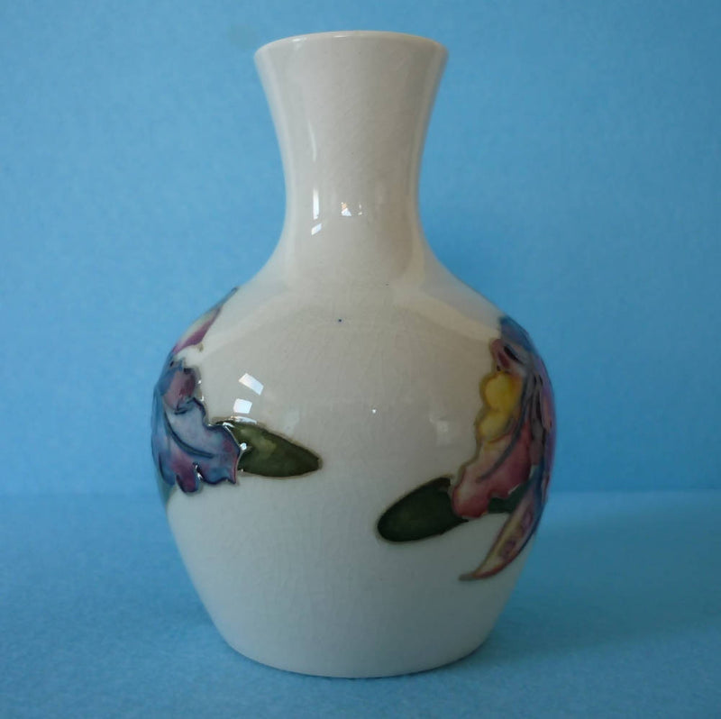 Moorcroft Vase in the Orchid Pattern. Date c1950's -1960's.