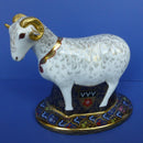 Royal Crown Derby Limited Edition Paperweight - Heraldic Derbyshire Ram