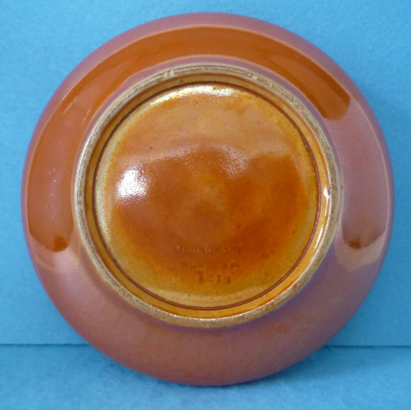 A Moorcroft Orange Lustre and Metallic Trim Bowl c1914-1916