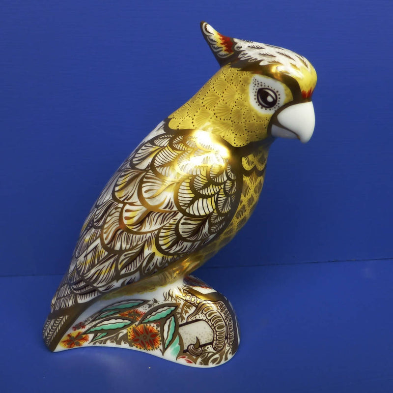 Royal Crown Derby Paperweight- Citron Cockatoo (Boxed)