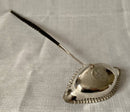 Sheffield Plated Toddy Ladle with inset George II 1757 Silver Sixpence.