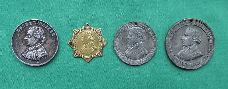 Four 1880 Sunday School Union Centenary Medallions/Robert Raikes