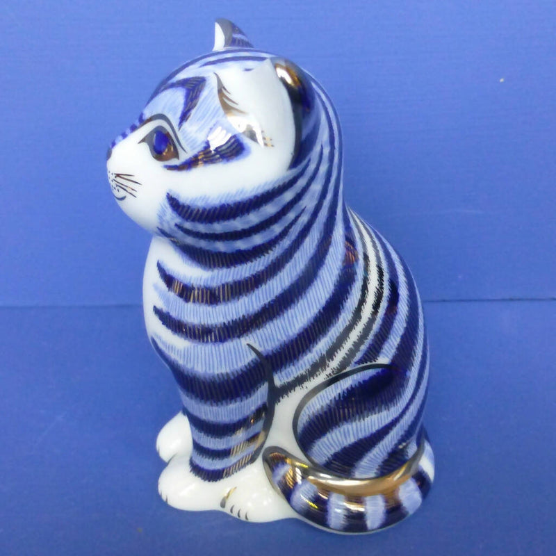 Royal Crown Derby Paperweight - Silver Tabby Kitten