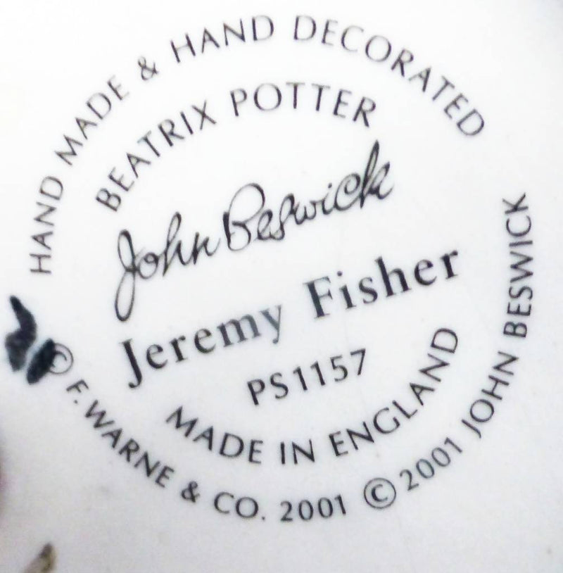 Beswick Beatrix Potter Figurine - Mr Jeremy Fisher (Satin)