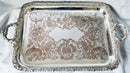 Georgian, George IV period, Sheffield Plated twin handled serving tray. Circa 1830.