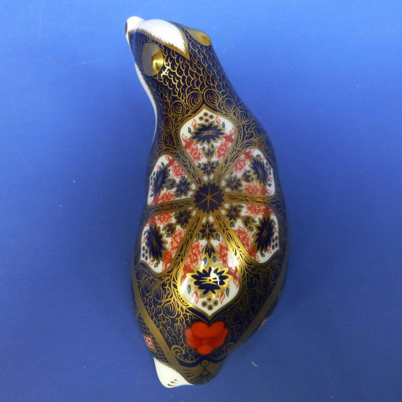 Royal Crown Derby Paperweight - Old Imari Badger (Boxed)
