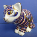 Royal Crown Derby Paperweight Sitting Kitten (Boxed)