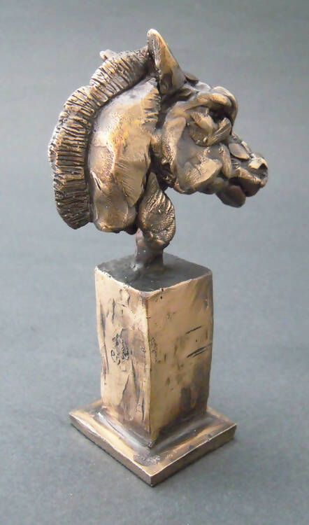 Warrior Horse - sculpture by Edward Waites