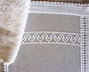 "Victoria" vintage heritage 22”/54” cream cotton lace panel