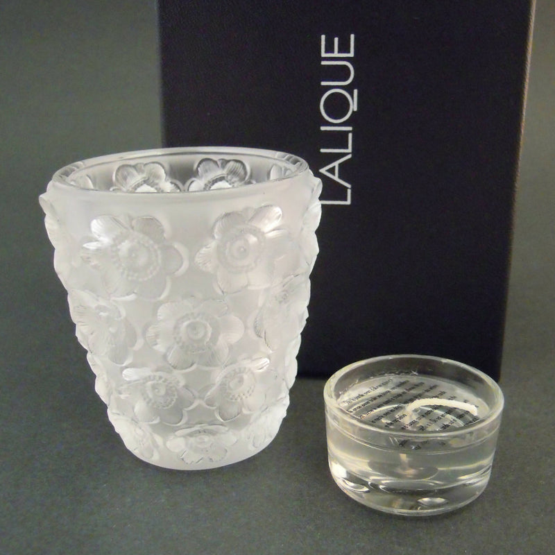 New Lalique: Clear "Anemones" votive