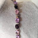 Hallmarked silver and crystal necklace