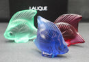 New Lalique: Sapphire blue fish seal/sculpture