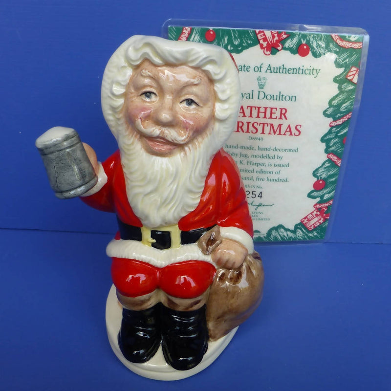 Royal Doulton Limited Edition Toby Jug Father Christmas D6940 (Boxed)