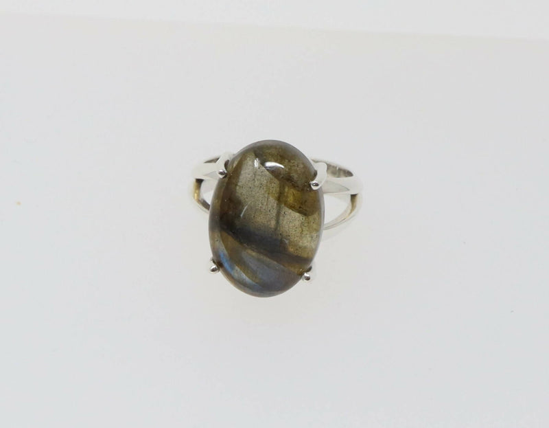 Silver & Labradorite Statement ring