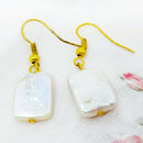 Gold Plated Baroque Pearl Earrings