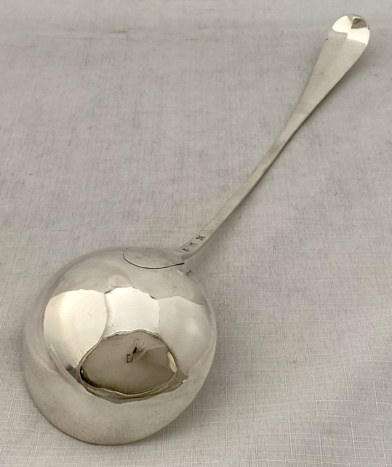 Georgian, George III, Scottish Silver Soup Ladle. Edinburgh 1770 James Gilliland. 6.4 troy ounces.