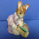 Royal Albert Beatrix Potter Figurine - Hunca Munca Sweeping - Boxed