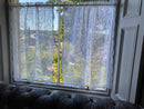 "Jessica" Victorian Style White Cotton Lace Curtain Panel Ready To Hang - 36" x 36" 90 x 91cms