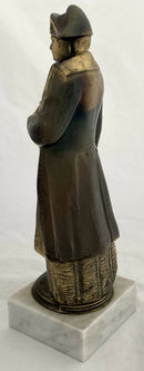 A Gilt Metal Statue of Napoleon Bonaparte.