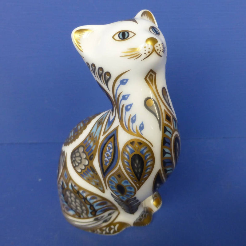 Royal Crown Derby Paperweight - Point Kitten