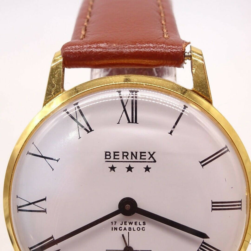 Vintage Bernex Triple Star Mens Watch | Manual Wind