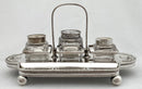 Silver Plate on Copper Inkstand.