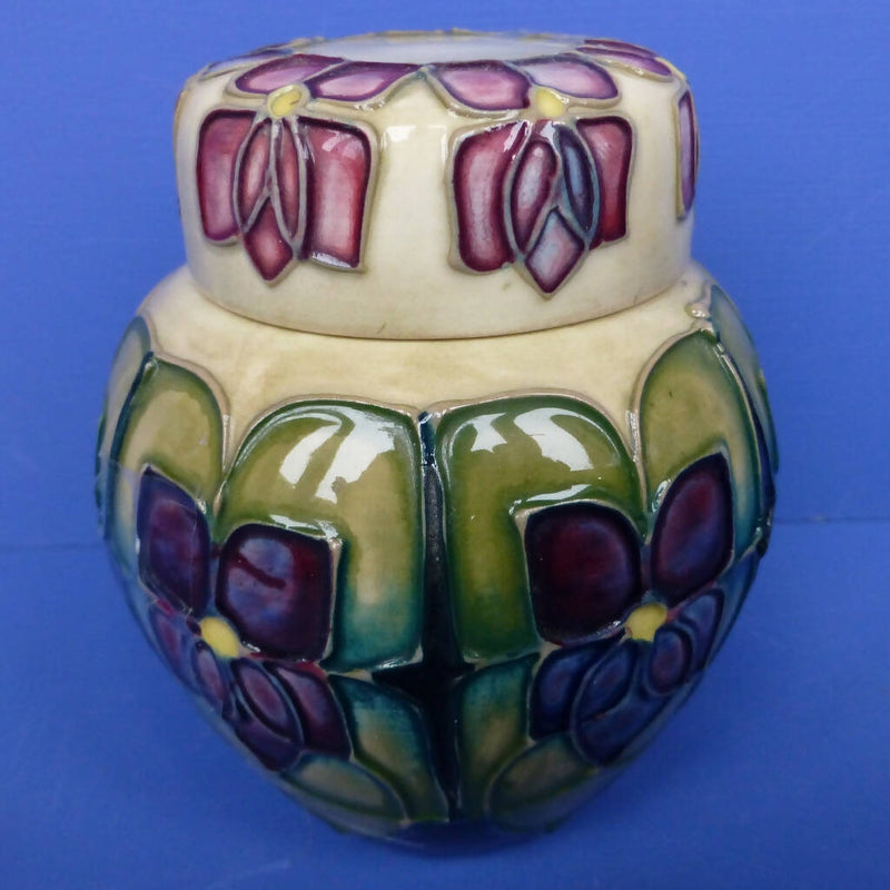 Moorcroft Ginger Jar - Violets By Sally Tuffin