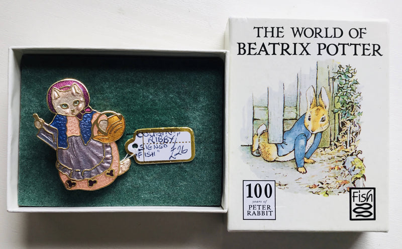 Cousin Ribby Brooch. Beatrix Potter. Boxed.