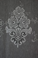 Jessica white cotton lace Curtain Panel Readymade 36" x 24” 90 x 60cms