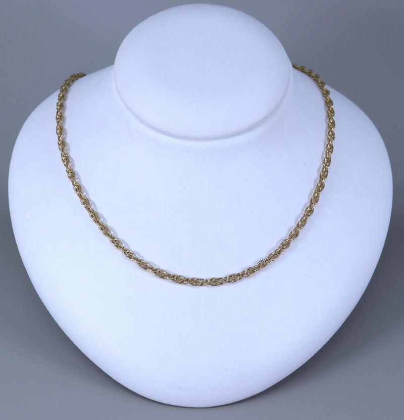 9ct Gold Prince of Wales link neck chain.