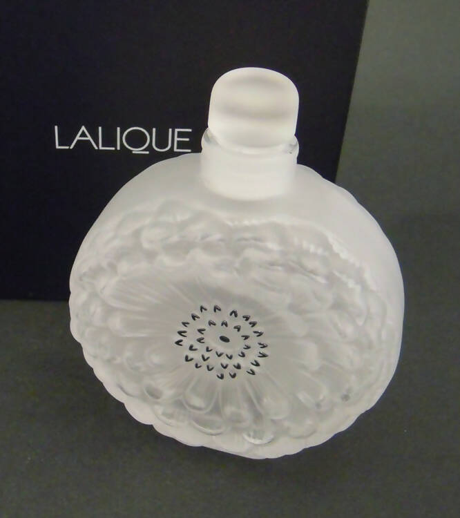 New Lalique: "Dahlia" perfume bottle