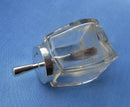 Antique Silver & Cut Glass Glue Pot/Brush/Hallmarked Birmingham 1910