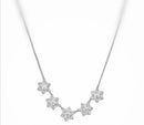 New Sterling Silver Floral Filigree Necklace - 18"