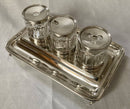 William IV Silver Inkstand. London 1834 Joseph Angell I & John Angell I. 13 troy ounces.