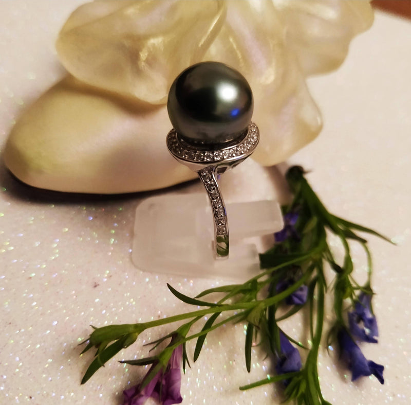 New Tahitian Pearl Ring Size S