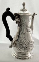 Georgian, George III, Silver Coffee Pot. London 1769 Francis Crump. 15.8 troy ounces.