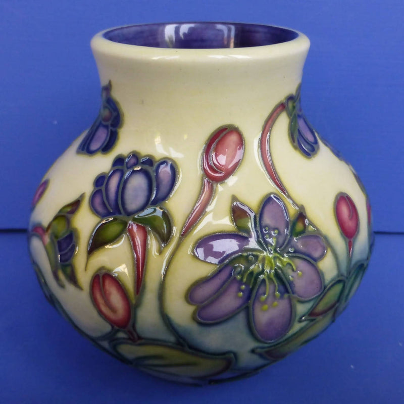 Moorcroft Vase Hepatica By Emma Bossons
