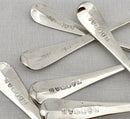 Georgian, George III, Set of Twelve Crested Silver Tablespoons. Newcastle 1800, John Langlands II. 25.7 troy ounces.